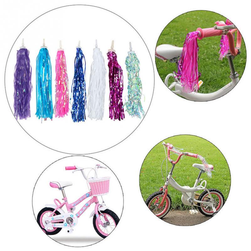2 stk farverige cykel cykel børn piger cykel cykel streamers trehjulet cykelstyr greb kvaster
