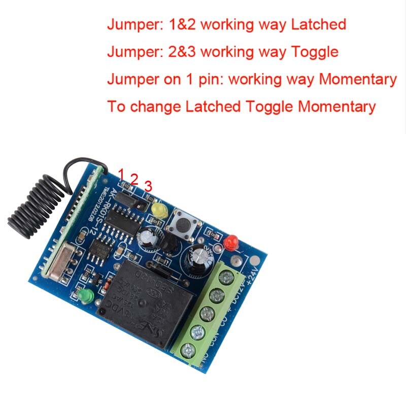 12V 1CH RKE Remote Keyless Entery System Power ON OFF Remote Control Switch Mini Receiver 86 Wall Transmitter