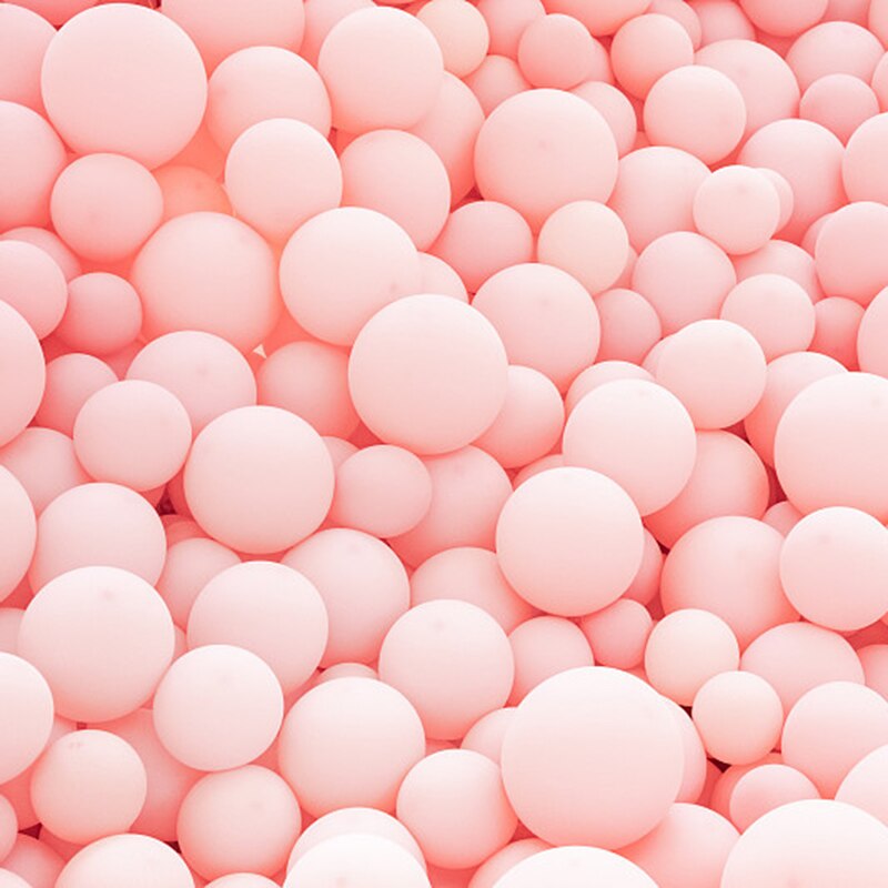5/10/12/18/36 inch matte pure pink balloon round pink art shape wedding birthday party decoration romantic balloons: 12inch 20pcs