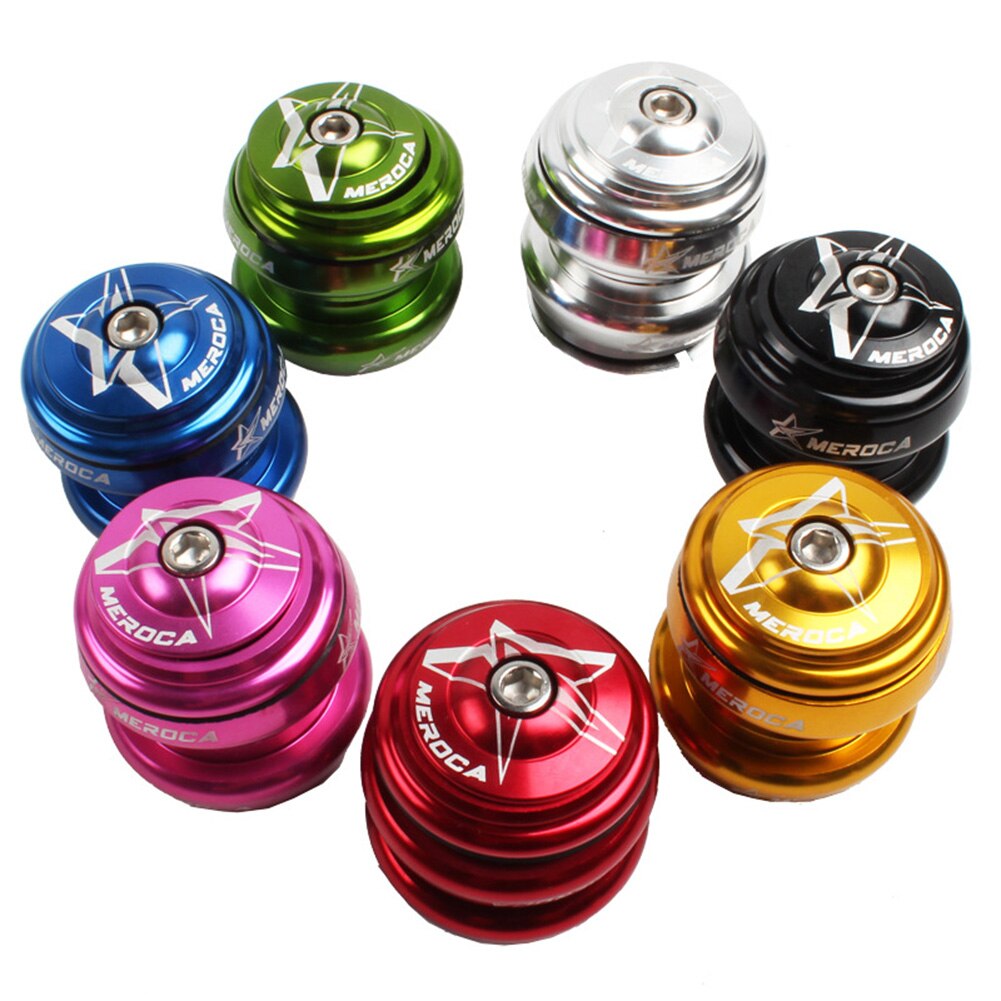 44mm Aluminum Alloy MTB Road Bike External Headset 1-1/8" Unthreaded Parts Set Mountain Steel Bearing Bowl Scooter Aluminum