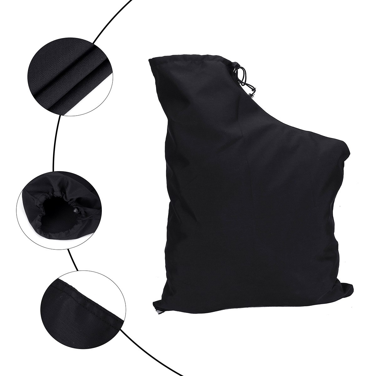black Leaf Blower Vacuum Bag fit for Eater Barracuda 2595 Mulcher Lawn Yard Shredder Garden Tool Storage Bag Accessories