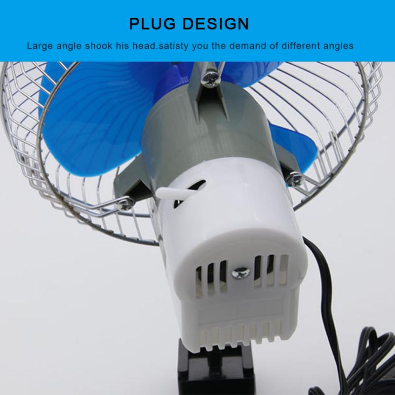 25W 12V 24V 180 Graden Alle-Ronde Verstelbare Car Auto Air Cooling Ventilator Laag Geluidsniveau Auto auto Cooler Ventilator Auto Fan Accessoires