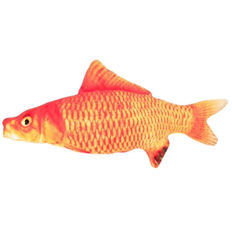 Husdjur mjuk plysch 3d karp fisk form kattleksak kattmynta fisk stoppad kudde docka simulering fisk leksak för husdjur: 10