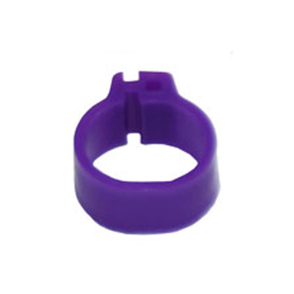 100 Stücke 10mm VöGel Taube Fußringe Kleine GeflüGel FußRing 10 Farben Kunststoff Taube Clip Wachtel Taube FußRing Haustier Vogel Liefert: Lila