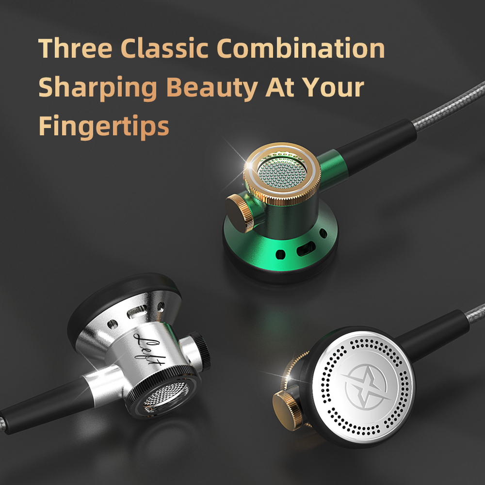 D08 Metalen HiFi 3,5 mm in-ear hoofdtelefoon Platte kop oortelefoon met microfoon Bedraad helder geluid Bass-headsets voor sportmuziek Gamer