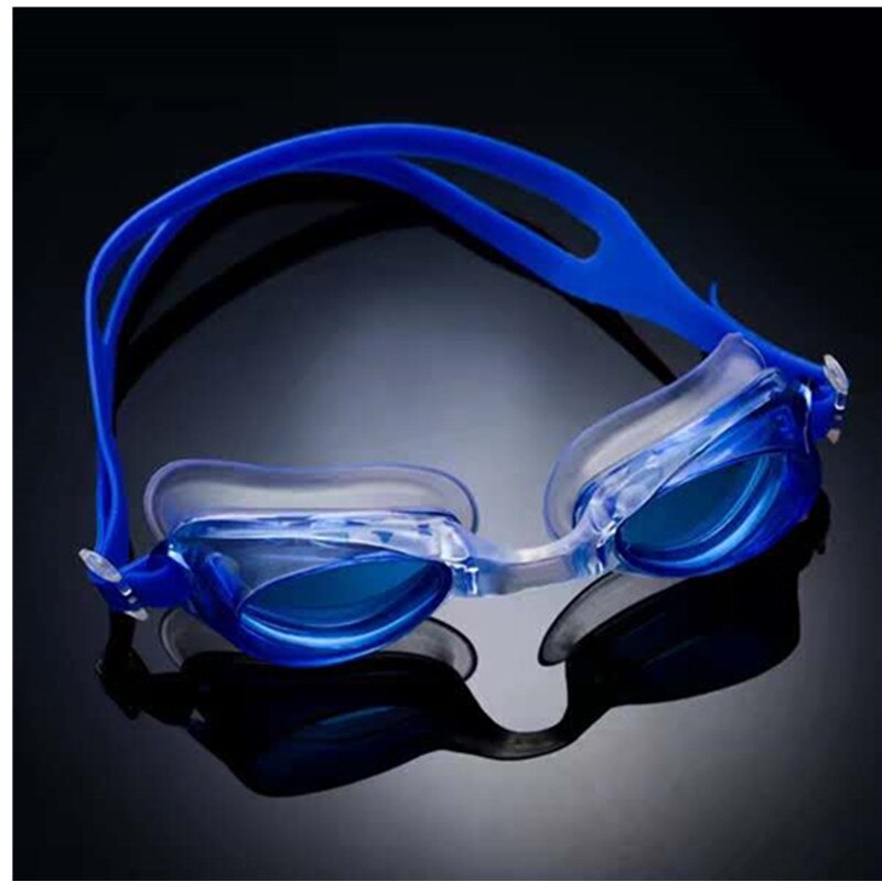 Justerbare briller galvanisering svømmebriller anti-dug uv beskytte voksne børn vandtæt silikone spejl svømmebriller