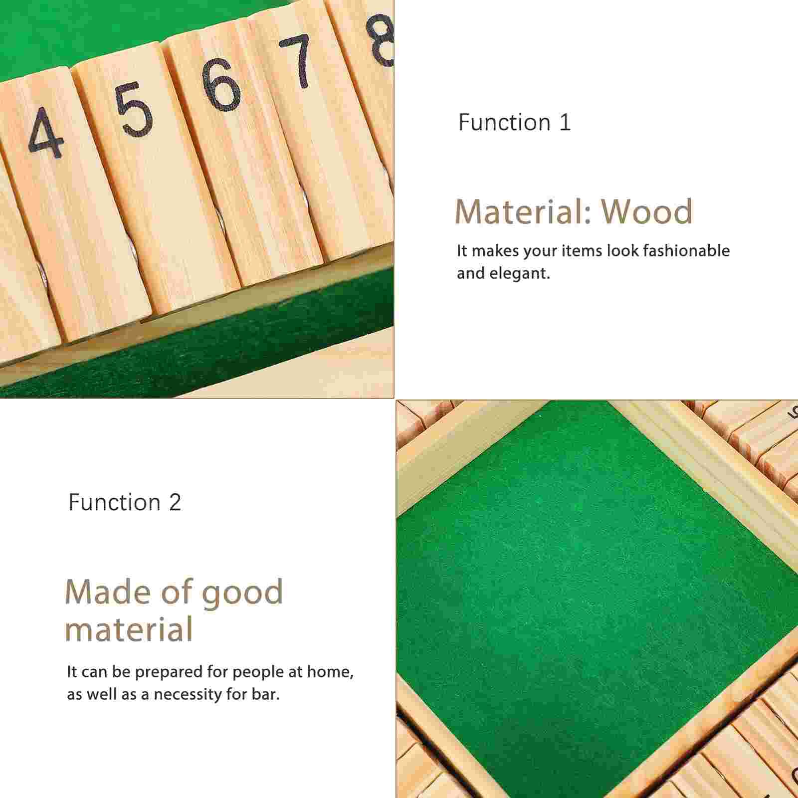 1 Set Shut The Box Game Novel Safe Fine Party Prop Gathering 4 Player Drinking Game