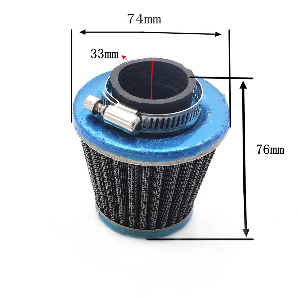 32mm højtydende racer luftfilter til scooter motorcykel scooter kart atv