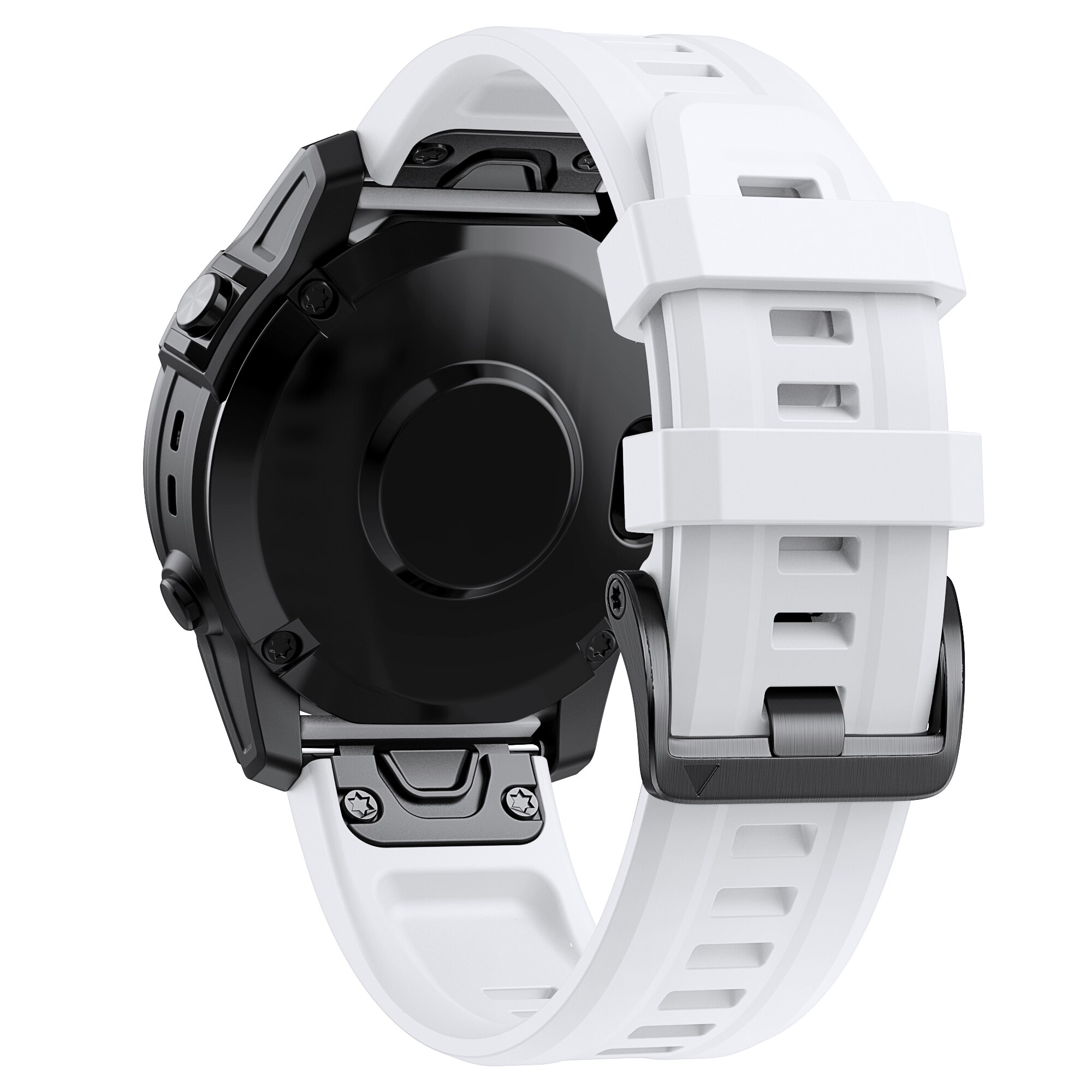 22 26mm Strap For Garmin Fenix7x/6x/6x Pro/5x/5x Plus Quick Fit Silicone Watchband for Fenix 5 6 7 Watch Bracelet Wristband: WHITE / 22mm