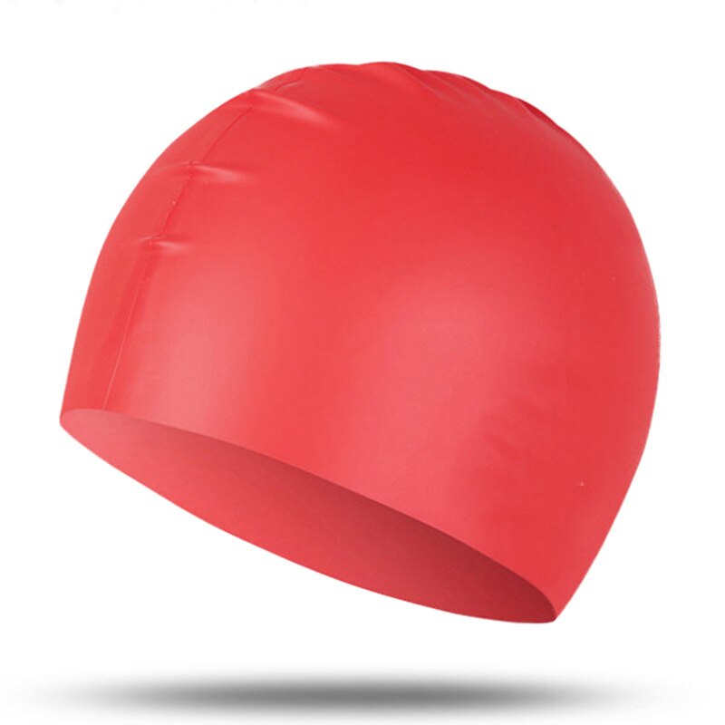 Badmuts Silicone Mannen En Vrouwen Waterdicht Plus Verdikking Lang Haar Sport Zwemmen Zwembad Cap Zwemmen Hoed Cover Voor Volwassen: M