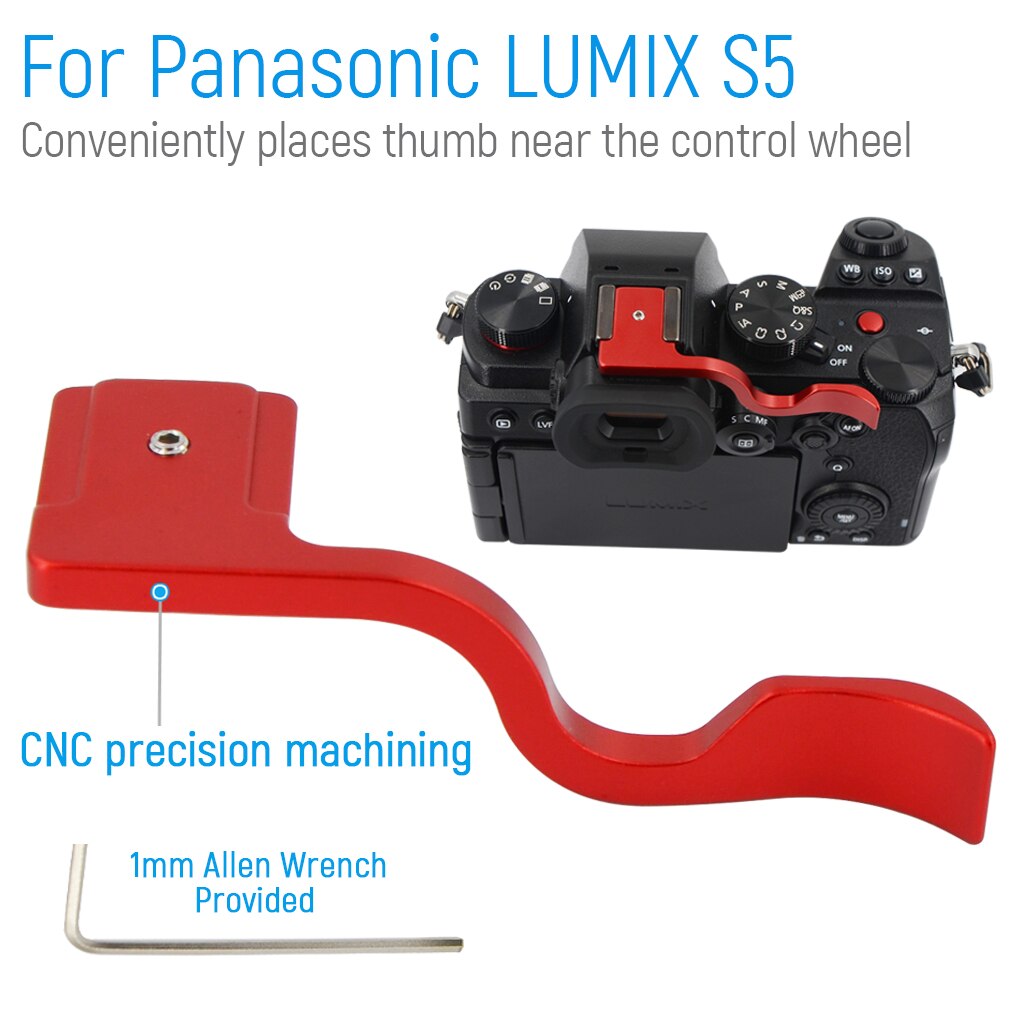 Metal Thumbs Up Grip, Thumbs Up Grip Hand Grip for Micro DSLR Camera Panasonic LUMIX S5