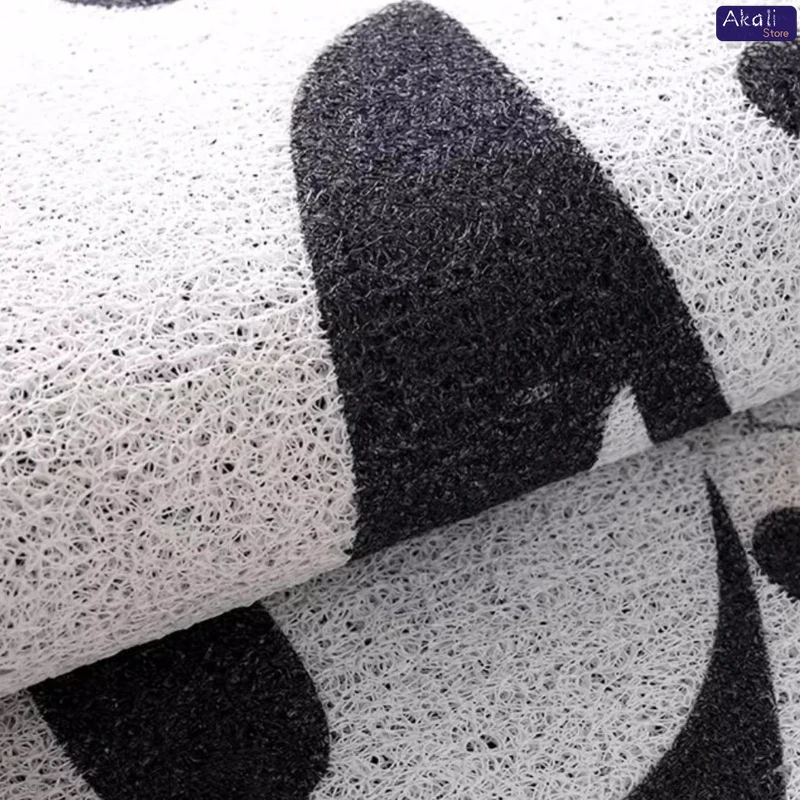 Semicircular Flower Doormat Anti-slip Cuttable Coil Floor Mat Suitable for Home Kitchen Entrance Home Floor Decoration