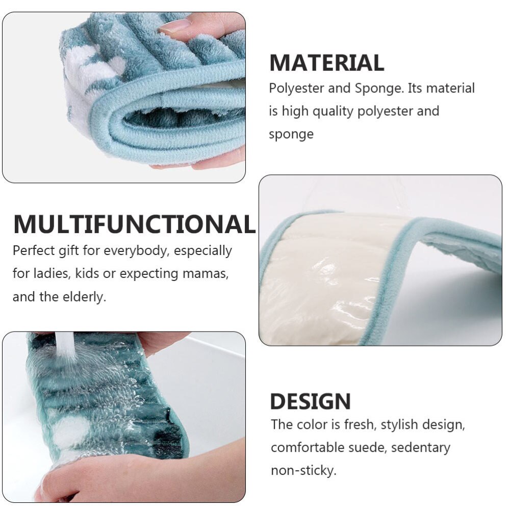 2 Pairs Zachte Toiletbril Pad Wc Ringen Glad Wc Cover (Blauw Maat S + L)