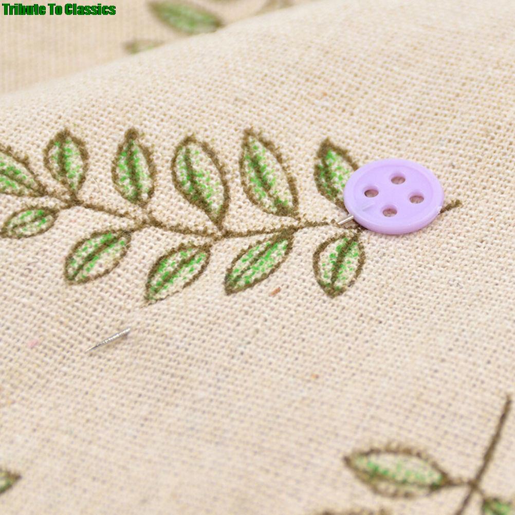 100Pcs stitching Accessories Patchwork Pins Locating Pin With Flower Bow Tie Button Shape Head Apparel Accessory Flat Pins