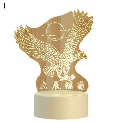 3D Cute Bear/Horse/Boat Acrylic LED Night Light Kids Bedroom Desk Lamp 3D LED Lamp Lamp Night Lights Novelty Lamp: I