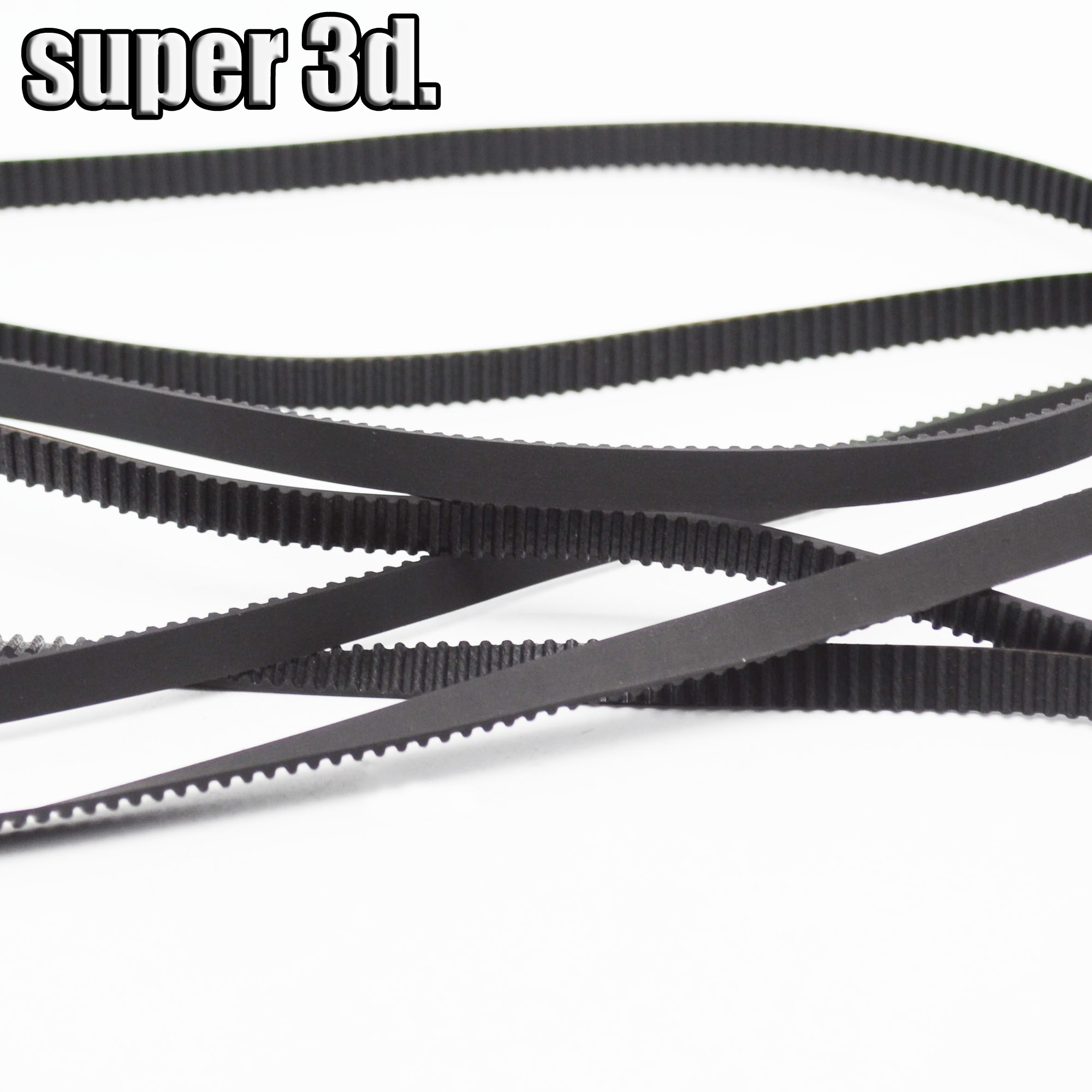 3D Printer 2GT/GT2 Closed Loop Timing Belt Rubber Length 160/188/200/600/610/810/976/2270mm for 6mm Pulley 3D Printer Parts