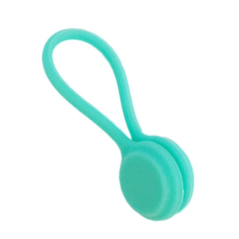 Silicone Cable Organizer Headset Phone Earphone Cable Winder Wire Management Holder Office Organizer Mouse Cord Clip Protector: Blue