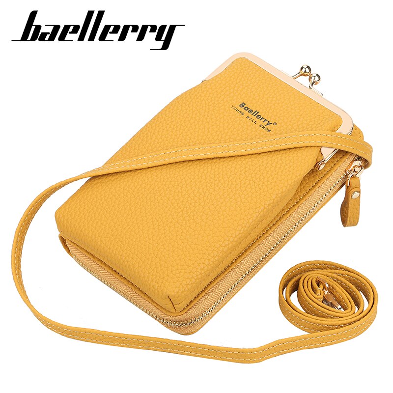 Baellerry Crossbody Bags Women Mini PU Leather Shoulder Messenger Bag For Girls Bolsas Ladies Phone Purse Zipper