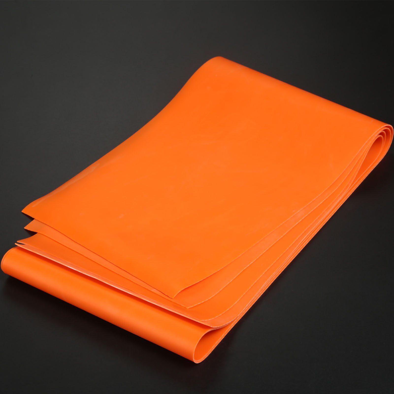 Fitness-dehnübungen, pilates, Yoga, widerstandsbänder, flaches elastisches gummiband, zuggürtel 0.65/0.7/0.75/0.8mm 100*15cm stärken: Orange 0.8mm