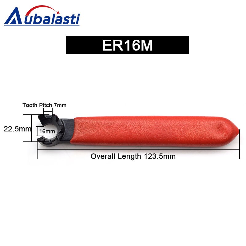 Aubalasti Er Collet Wrench ER11A ER11M ER16A ER16M ER20A Collet Moer Spanner & Collet Chuck Holder Cnc Frezen Tool Draaibank gereedschap: ER16M