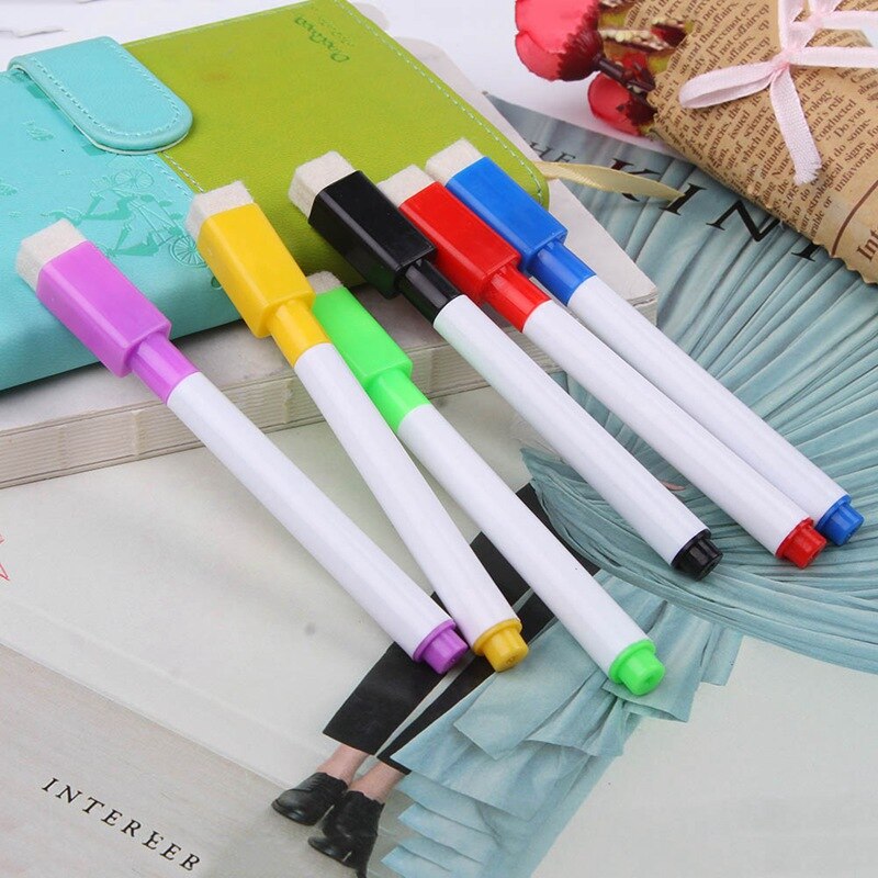 Colorful Black School Classroom Whiteboard Pen Dry White Board Markers Built Student Children's Drawing Pen Marker Pen