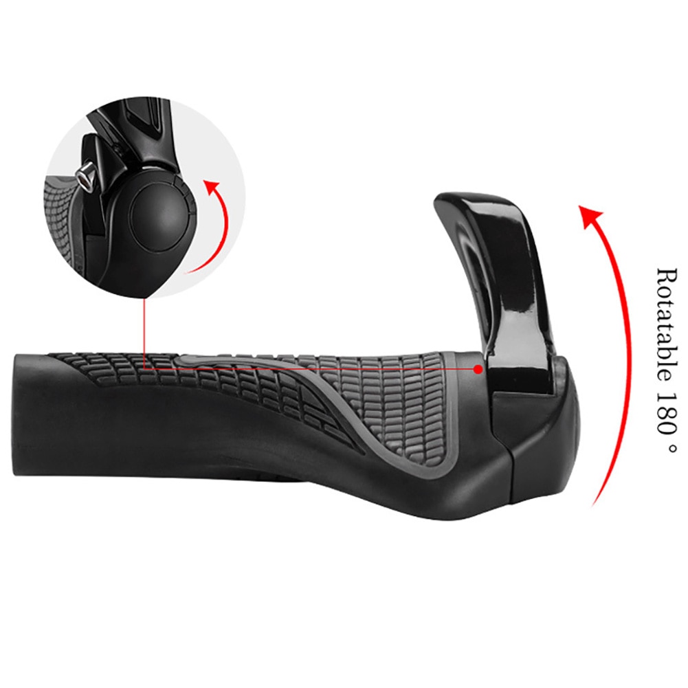 Cubierta ergonómica para manillar de bicicleta de montaña, 1 par, manillar de goma antideslizante y antideslizante