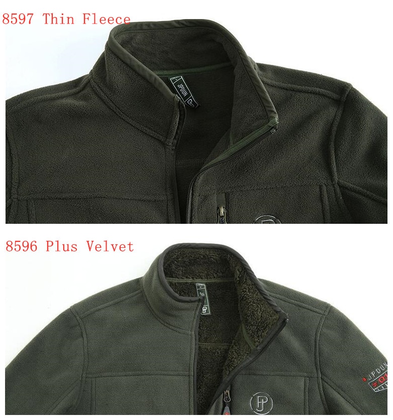 4xl efterår vinter herre varm fleece jakke plus fløjl tykkere termisk stor størrelse cardigan fleece frakke udendørs sport vandrejakker