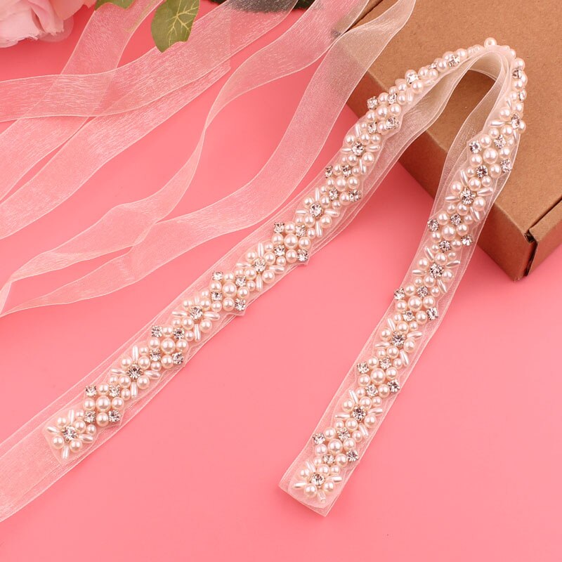 Trouwjurk Riemen Dames Riemen Dubbelzijdig Linten Bruidsjurk Riemen Bruiloft Riemen: bige