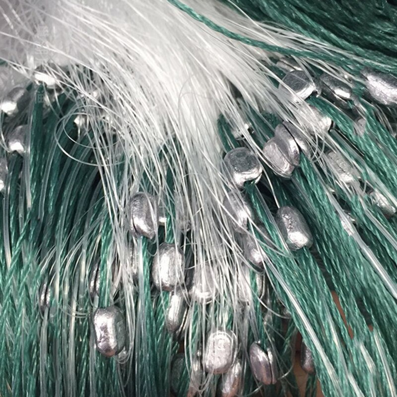 95m long 2m width 8X8 CM Fishing Net 3 layer Fishing Gill Network With Float Outdoor Sport Fish Gillnet Trap Fishing Gear