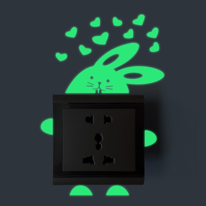 Glow In The Dark Lichtgevende Schakelaar Sticker Home Decor Cartoon Glowing Muurstickers Dark Glow Decoratie Sticker: 8