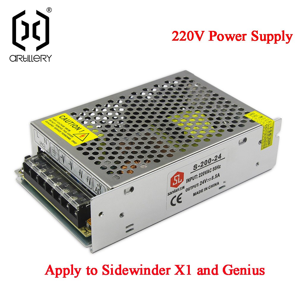 Sidewinder X1 et Genius – alimentation dédiée pour imprimante 3D Artillery: 220V