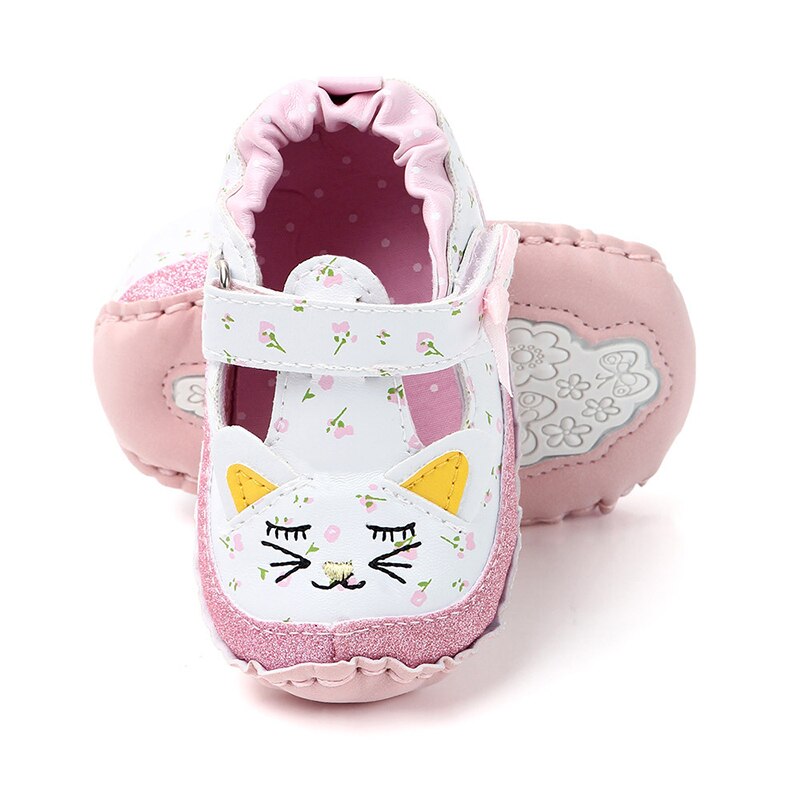 Cartoon Meisje Baby Baby Zachte Zolen Meisjes PU Lederen Schoenen Baby Mocassins Sapatos Infantil Scarpe Bambina