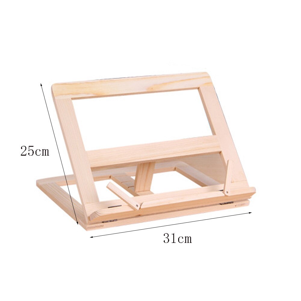 1pc Wooden Frame Reading Bookshelf Bracket Book Bookend Table Drawing Easel Stationery Books Stand Holder