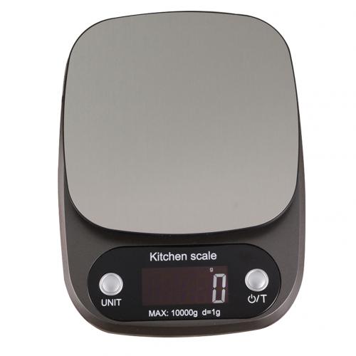 Báscula electrónica Digital LCD de 10kg/1g para alimentos de alta precisión báscula de cocina herramienta de peso para pasteles y comida: Gris