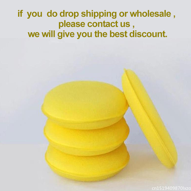 Almohadillas de esponja para limpieza de coche, espuma de pulido, aplicador de cera de encerado, almohadilla de lavado de pulido, herramienta de lavado de coche, accesorios para coche, 12/24 unids/set