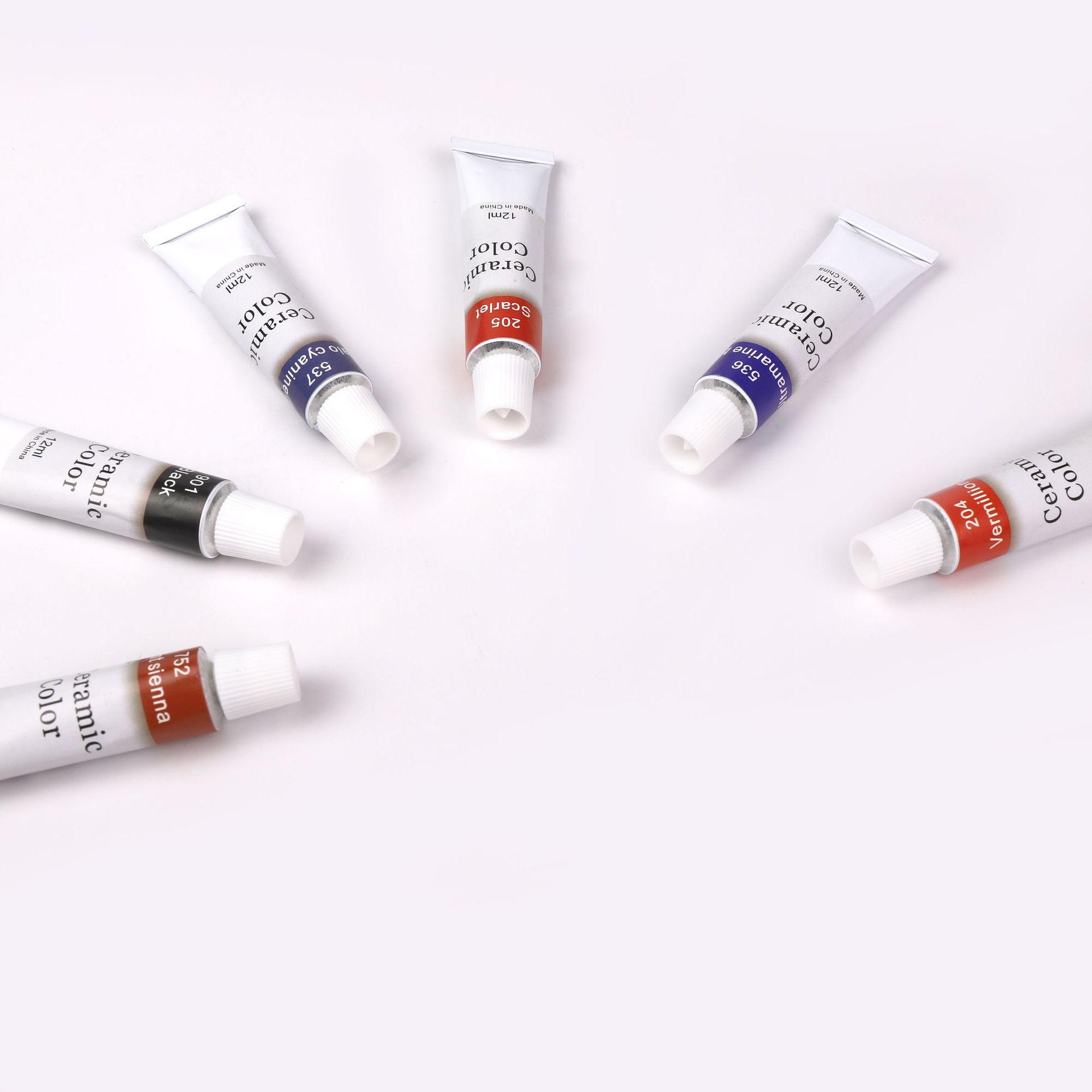 Glass ceramic Acrylic Paints 12ml 12 Colors Profession Artist Drawing Painting Pigment Hand Painted Wall Paint for Artist DIY