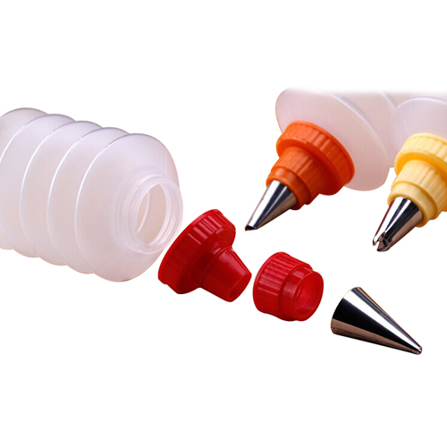3 Piece Cake Cupcake Cookie Biscuits Decorating Icing Piping Bottle Kit Set