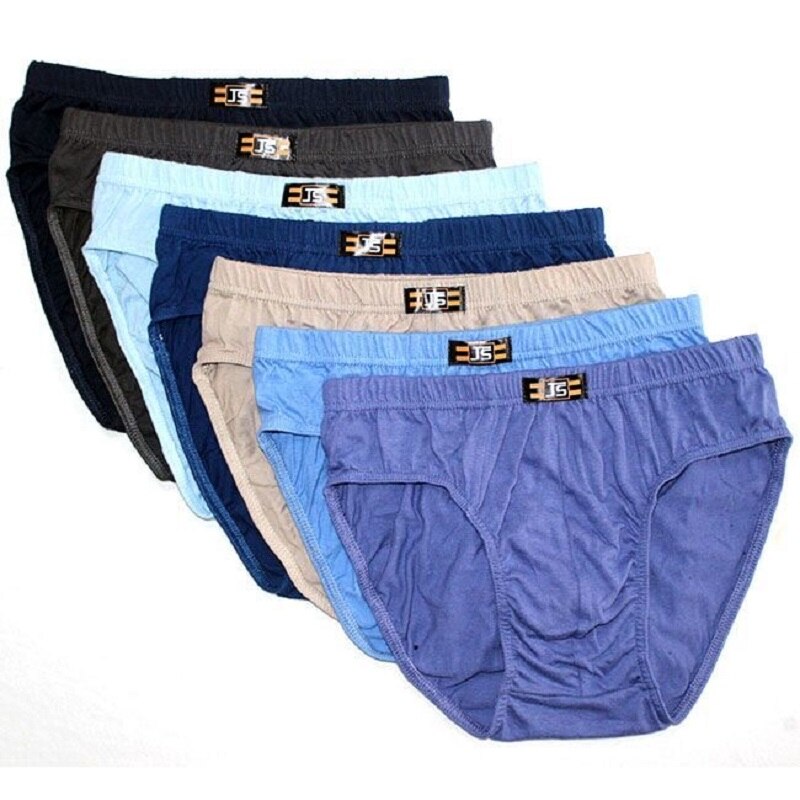 6pcs/Lot Letter waist Cotton Men Birefs Mid Waist Triangle Comfortable Underwear Men Breathable Shorts Men Briefs: 6Pcs / 4XL 80-90KG