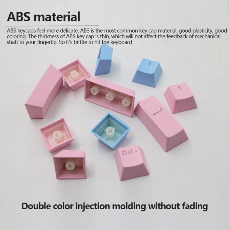 Black Pink Purple Blue Mechanical Keyboard Key Cap 104 Keycap ABS Transparent Key Cap For Gaming Mechanical Keyboard MX Keycaps