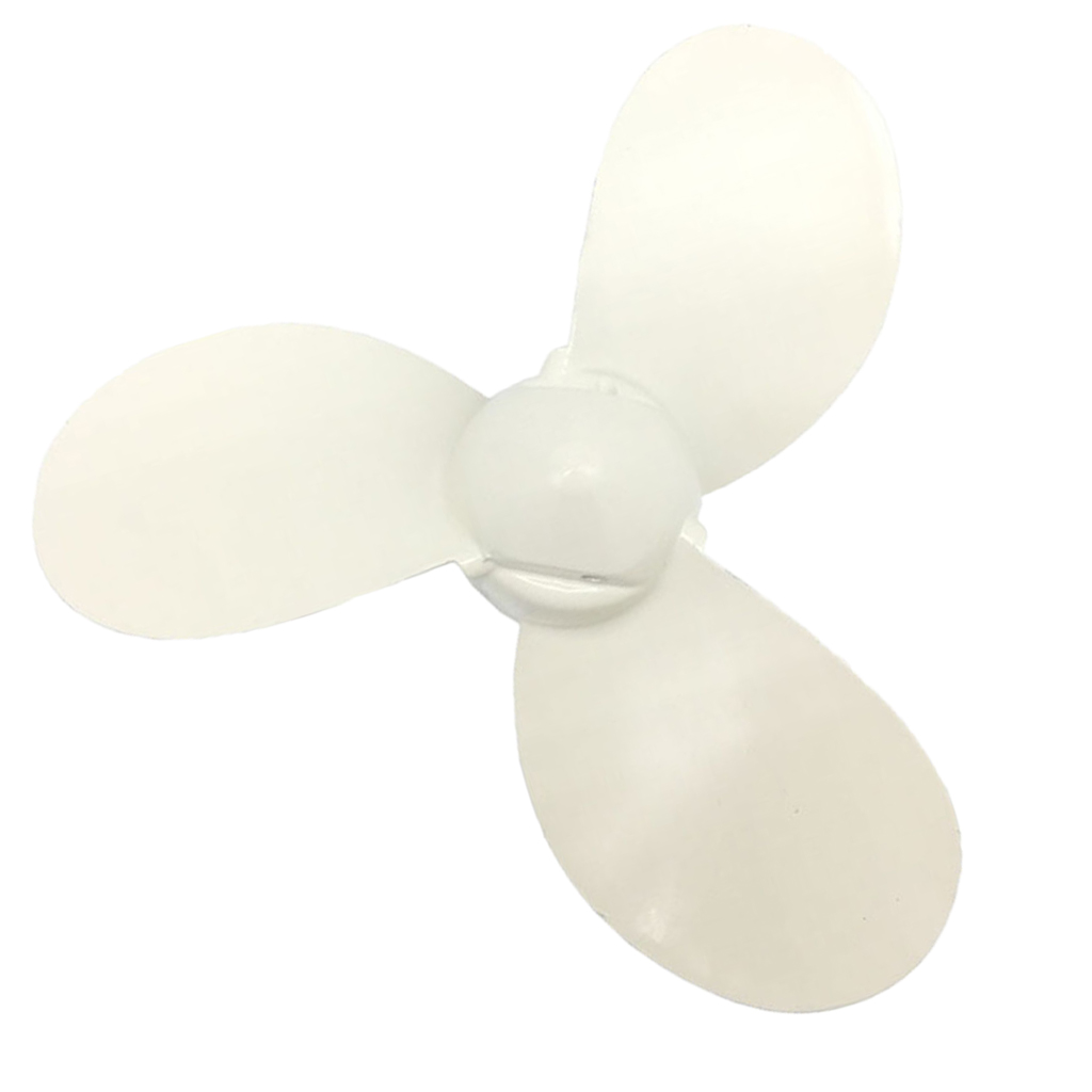 Aluminum Outboard Propeller 3-Blade for Hangkai 3.5HP Boat Engine (White)