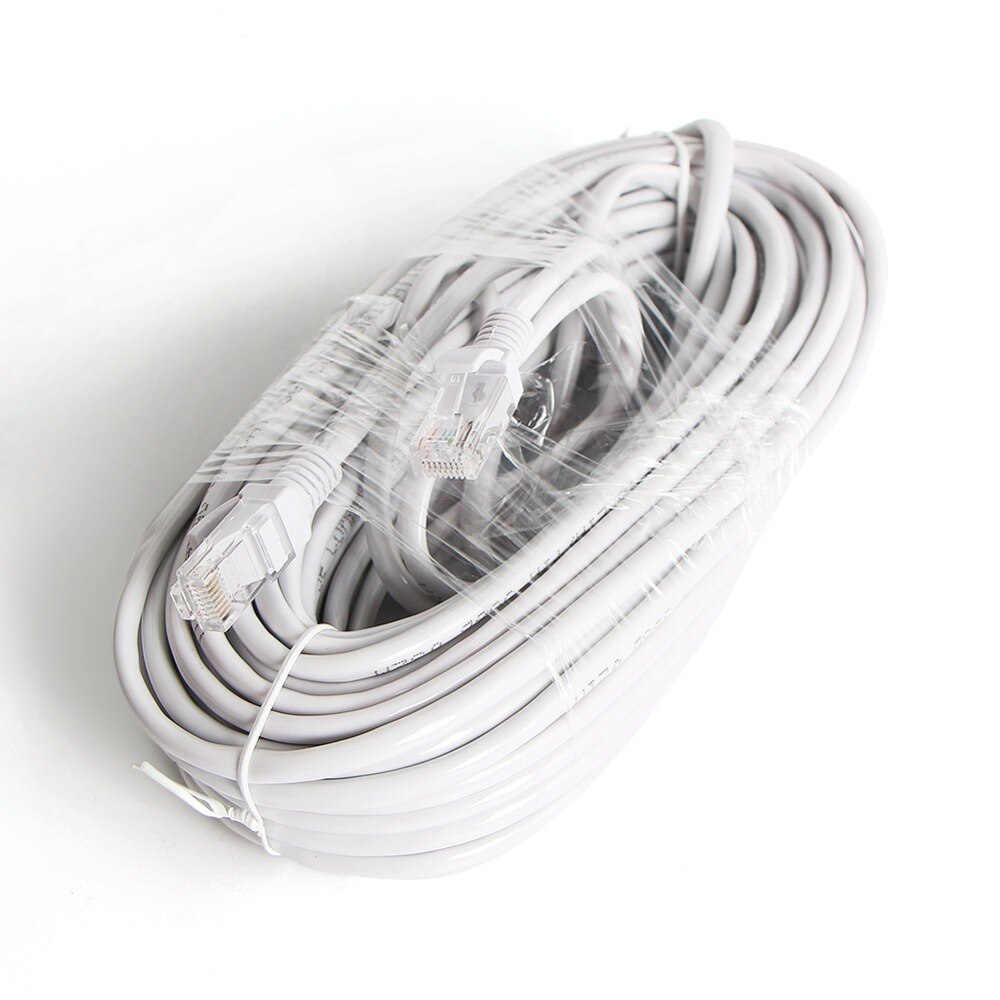 10m / 20m / 30m / 50m Gray CAT5/CAT-5e Ethernet Cable RJ45 CCTV Network Lan Cable For NVR System IP Cameras