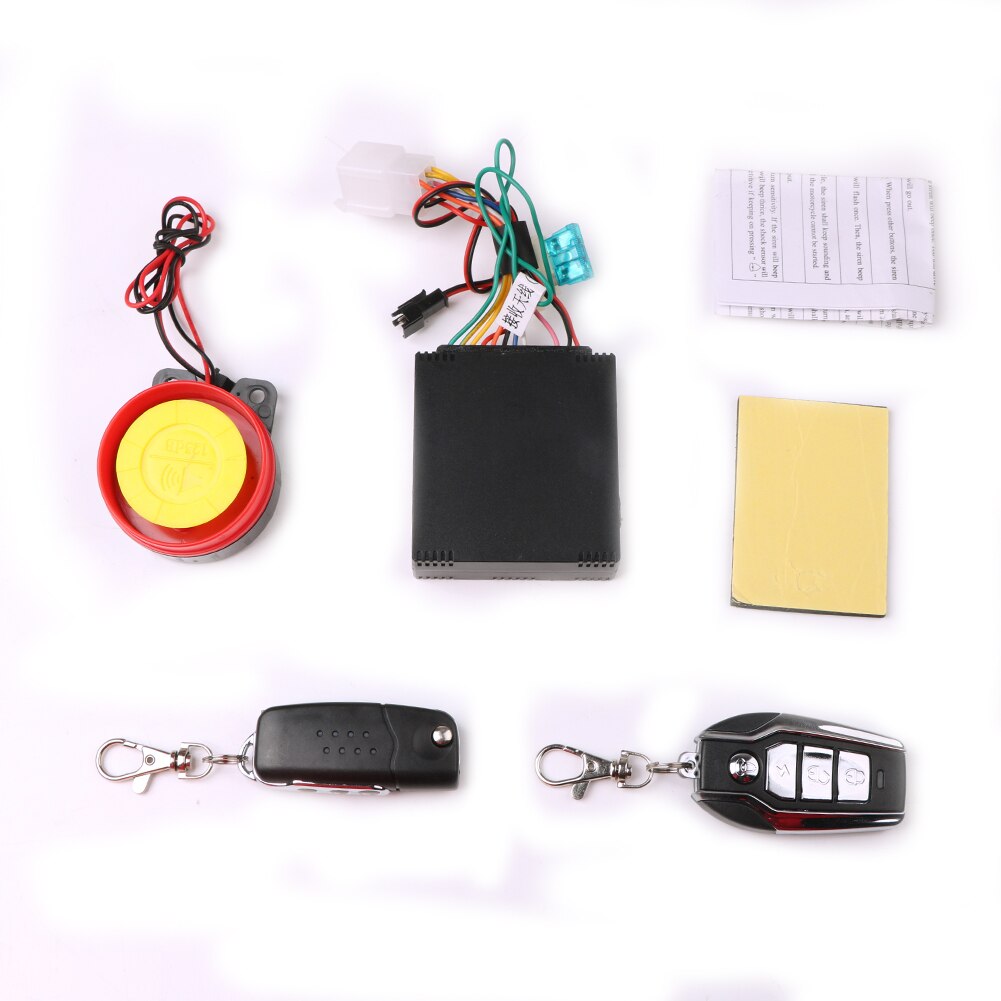 Car Security Alarm System Remote Control Electrical Ignition Scooter Motorcycle Bike ATV 12V Anti-theft