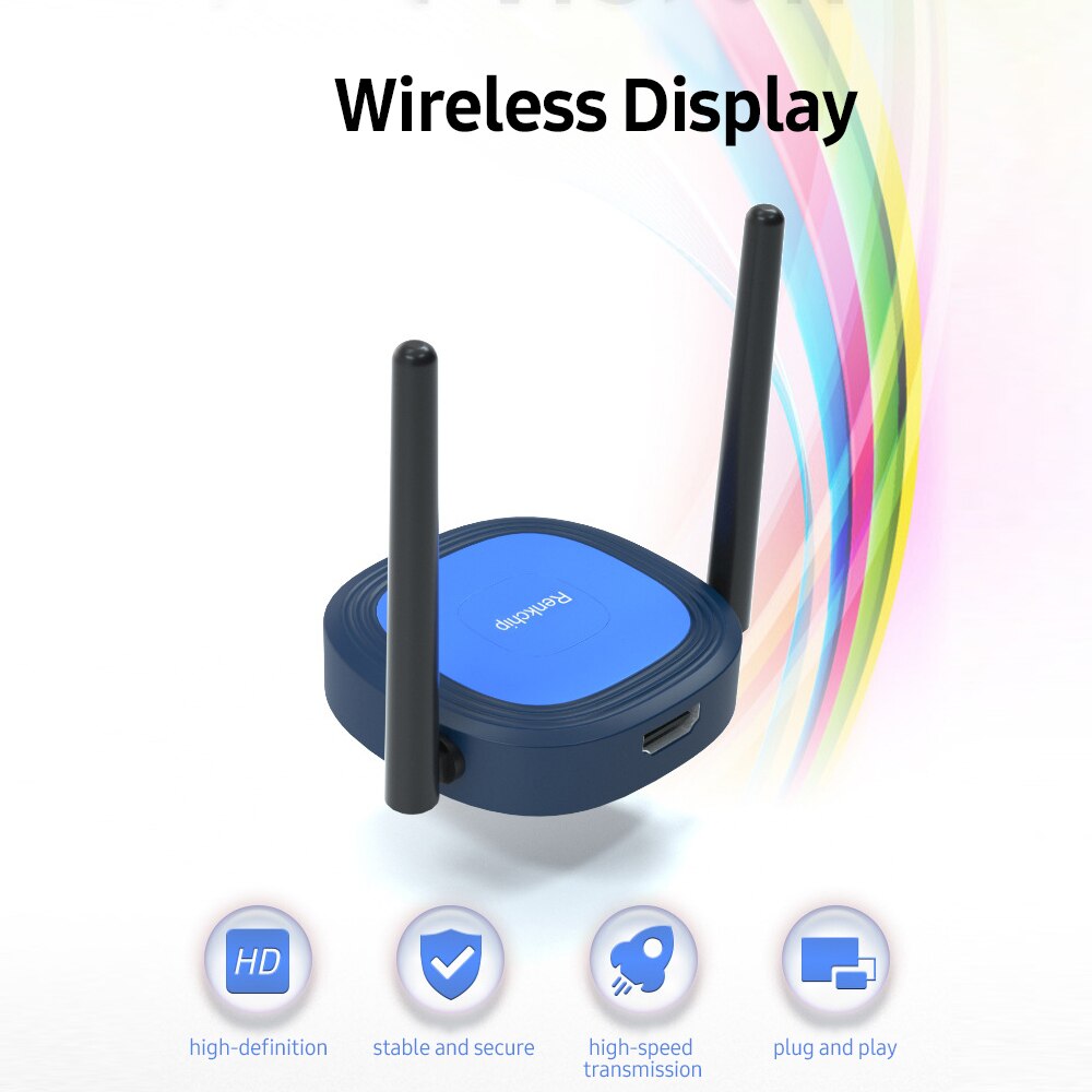 Wireless Screen Mirroring Device 5G 2.4G Dual Band Stable High Speed Transmission Miracast Box 4K HD Image Support DLNA