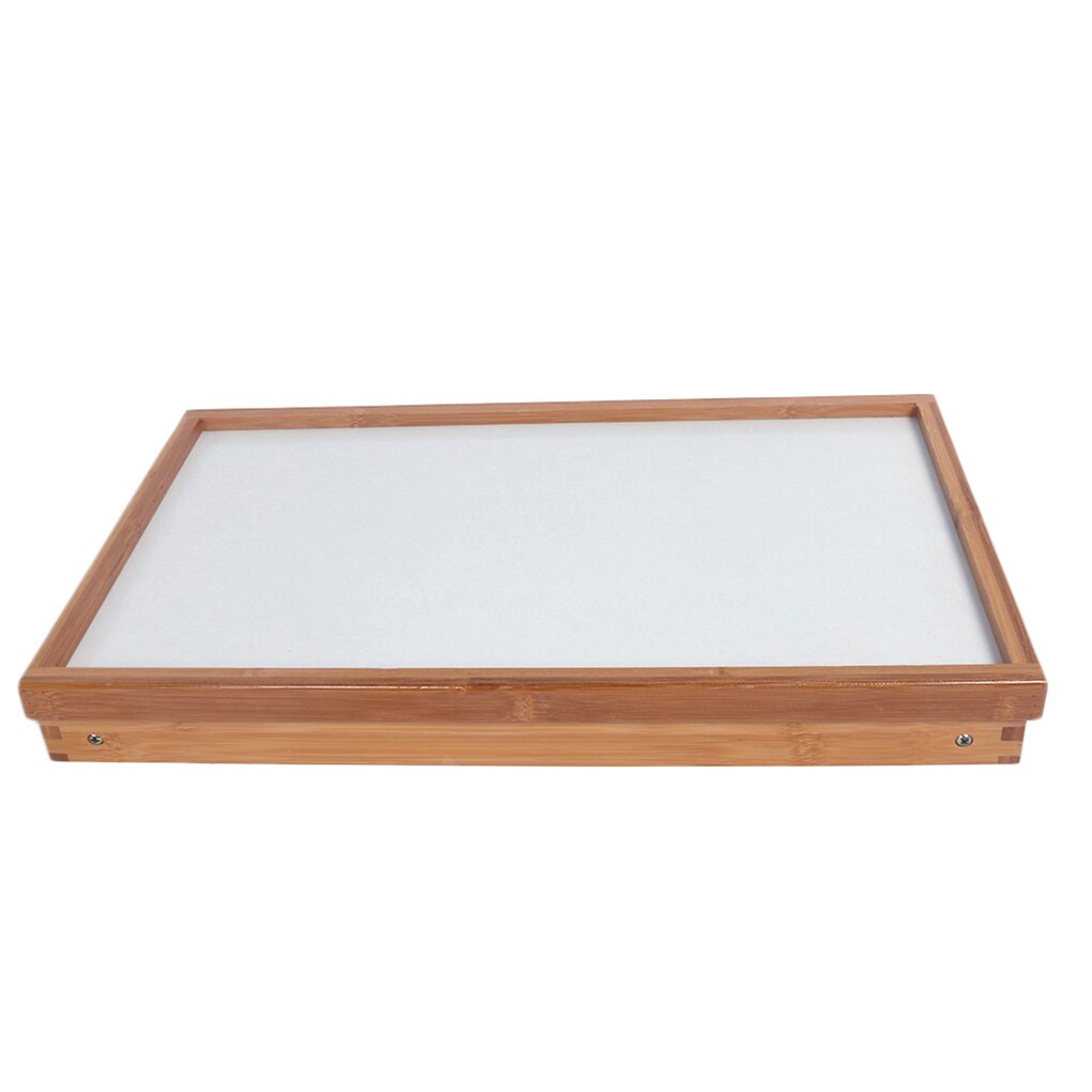 Dining Table Table Top Adjustable Folding Legs Bamboo Food Dinner Desk Foldable Computer Laptop Lazy Table