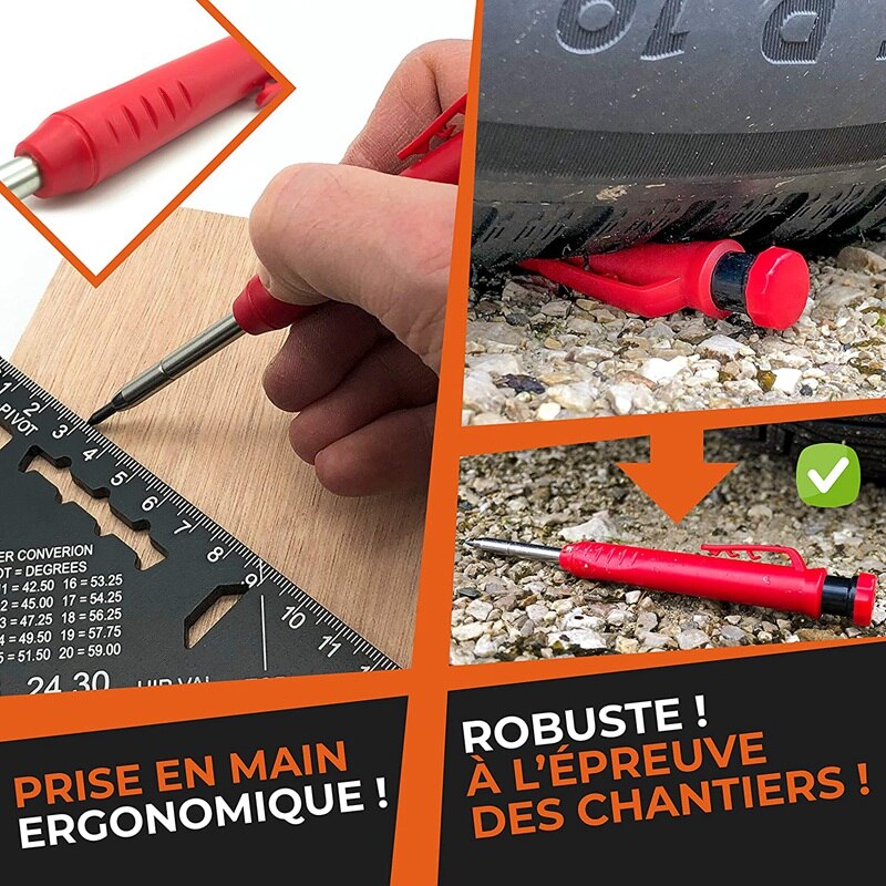 Solid Carpenter Pencil Set For Construction Tul Pens Fine Point Grease Mechanical Pencils Wood Marker/Best Marking Tools