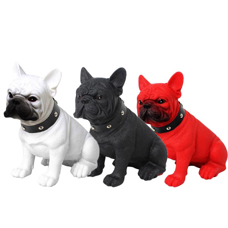 Trådlös bluetooth-högtalare dekorativ bluetooth-ljudpelare bärbar bulldog-musikcenterstöd för hela kroppen aux/tf/usb