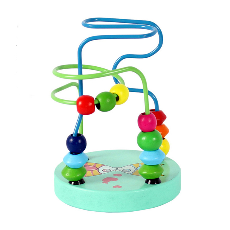 Bambini Montessori Matematica Giocattoli di Piccole Dimensioni In Legno Cerchi Bead Wire Maze Roller Coaster di Attività In Età Prescolare Bambino Apprendimento Giocattolo Educativo: Fish-TJ207C