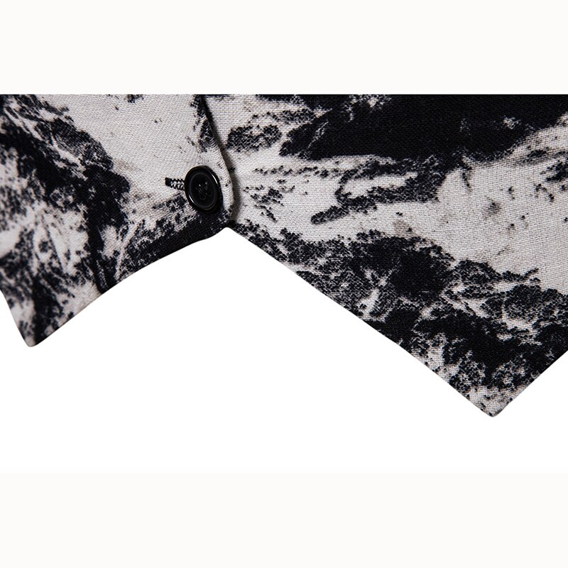 Printed vests Mens Casual Classic Trend Waistcoat party stage Suit Vest cotton linen Sleeveless Jacket Dress vest