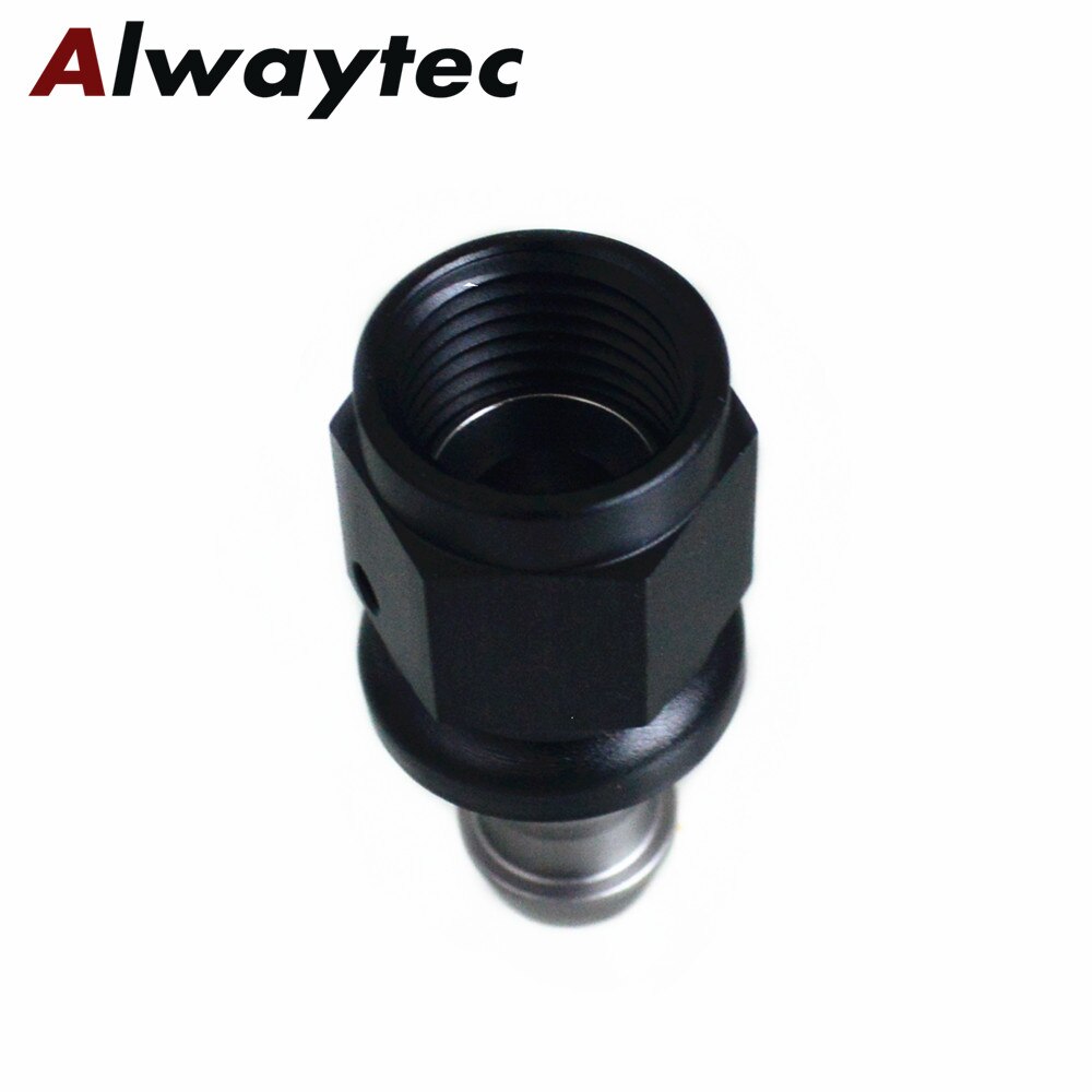 Anodized Aluminum AN Push Lock Quick Disconnect Swivel Hose Barb Fitting for Braided Fuel Hose Line