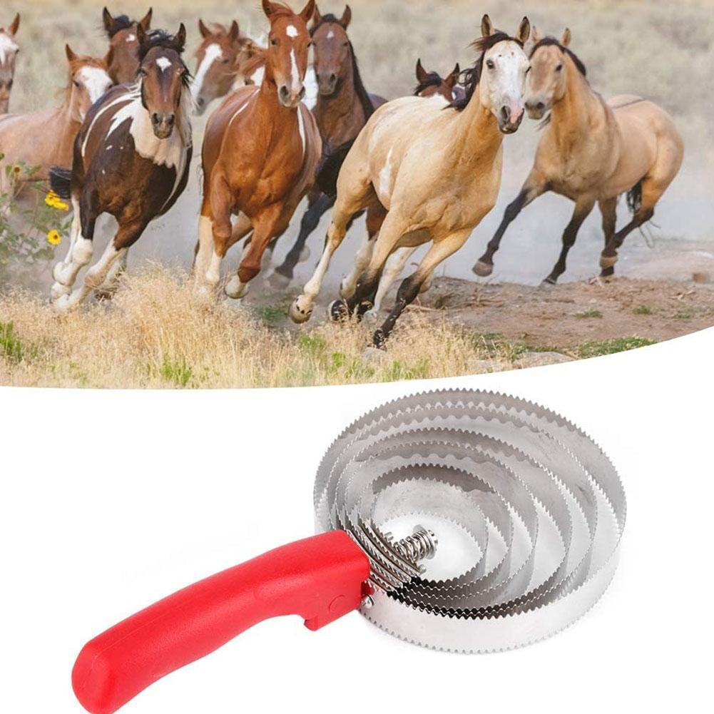 Metall Haar Reinigung Pinsel 4/5/6 Kreise Curry Kamm Stahl Pferd Schafe Rinder Kuh Schaber